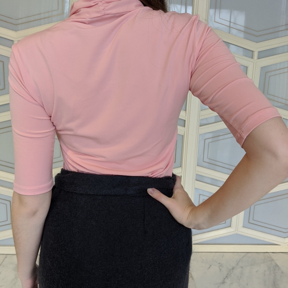 Blush pink short sleeve top. - Picture 2 of 6